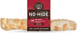 Earth Animal No-Hide Large Rolls Long Lasting Natural Rawhide Free Beef Recipe Dog Chews, 1 count