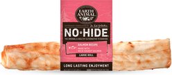 Earth Animal No-Hide Large Rolls Long Lasting Natural Rawhide Alternative Salmon Recipe Chew Dog Treats, 1 count