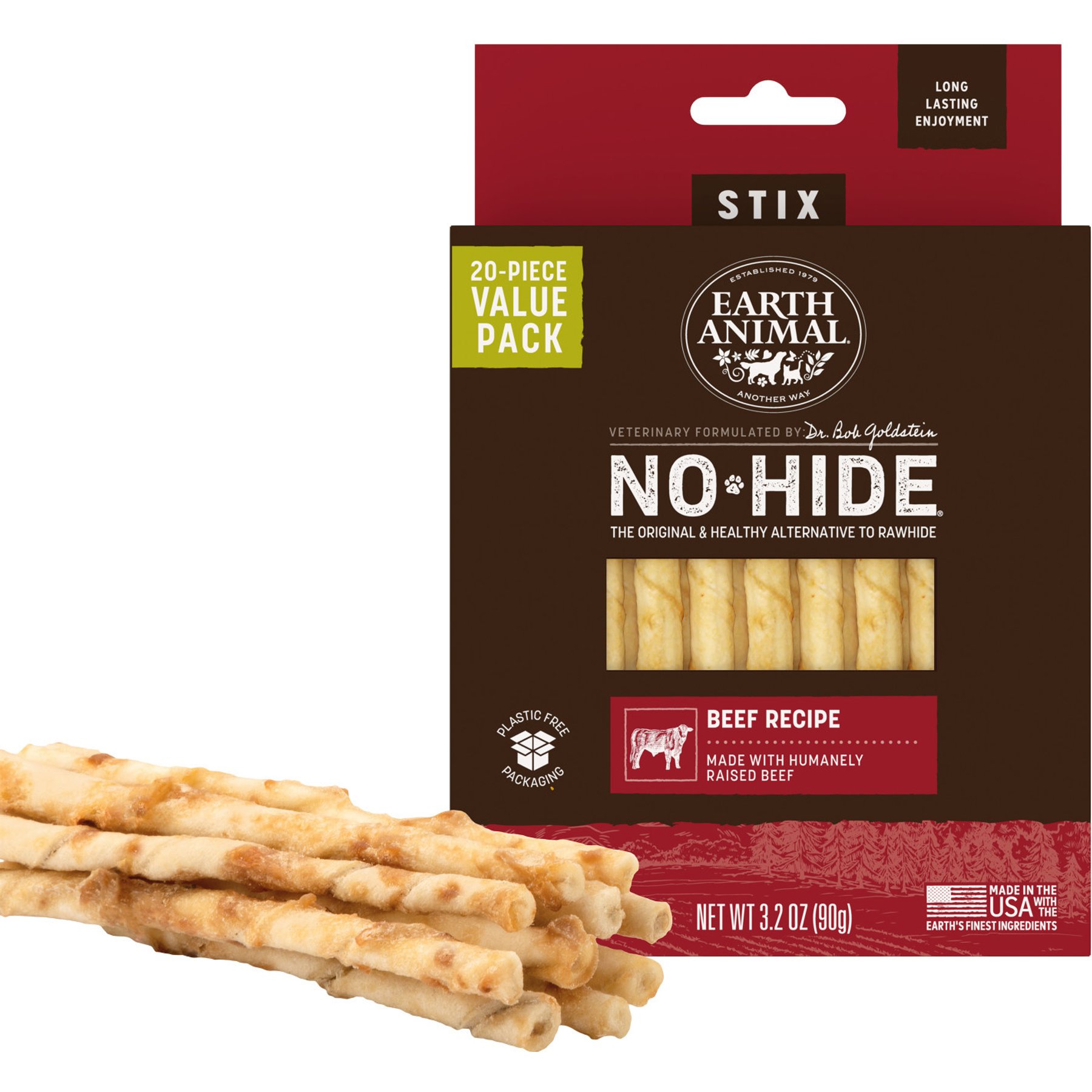 Earth Animal No-Hide Natural Rawhide-Free Beef Recipe