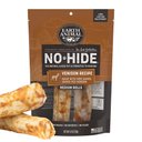 Earth Animal No-Hide Medium Rolls Long Lasting Natural Rawhide Free Venison Recipe Dog Chews, 2 count