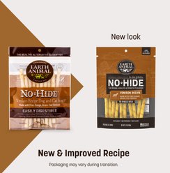 Earth Animal No-Hide Stix Long Lasting Natural Rawhide Free Venison Recipe Dog & Cat Chew Treat Sticks, 10 count slide 2 of 9