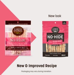 Earth Animal No-Hide Stix Long Lasting Natural Rawhide Free Salmon Recipe Dog & Cat Chew Treat Sticks, 10 count slide 2 of 9