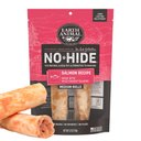 Earth Animal No-Hide Medium Rolls Long Lasting Natural Rawhide Free Salmon Recipe Dog Chews, 2 count