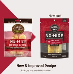 Earth Animal No-Hide Small Rolls Long Lasting Natural Rawhide Free Beef Recipe Dog Chews, 2 count slide 2 of 9