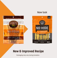 Earth Animal No-Hide Stix Long Lasting Natural Rawhide Free Chicken Recipe Dog & Cat Chew Treat Sticks, 10 count slide 2 of 9