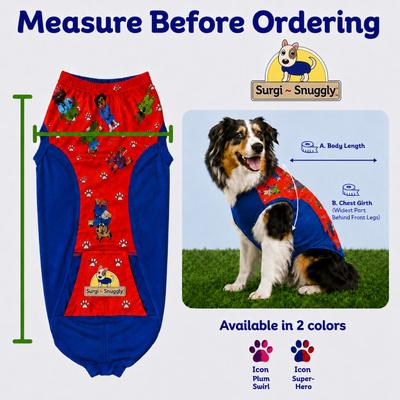 Show full view: Surgi Snuggly the Wonder Dog Suit, Small Long slide 4 of 9