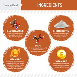 Chew + Heal Essential Mobility Hip & Joint Soft Chew Supplement for Dogs, 60 count slide 2 of 9