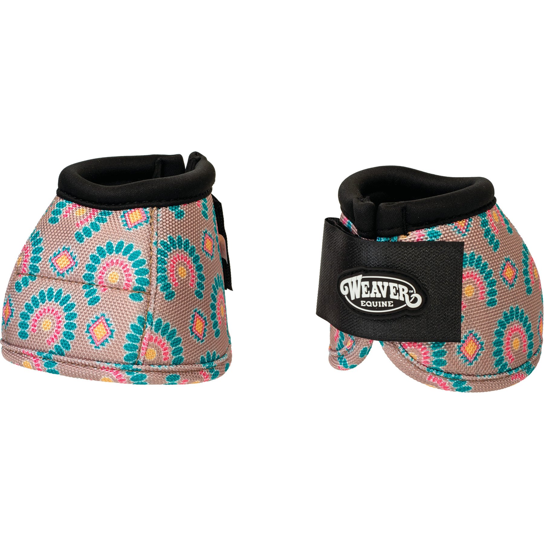 Weaver Equine No-Turn Horse Bell Boots, Blossom Blast, Small