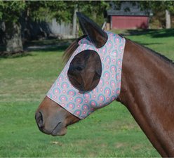 Weaver Equine Equine Lycra Horse Fly Mask, Blossom Blast, Large