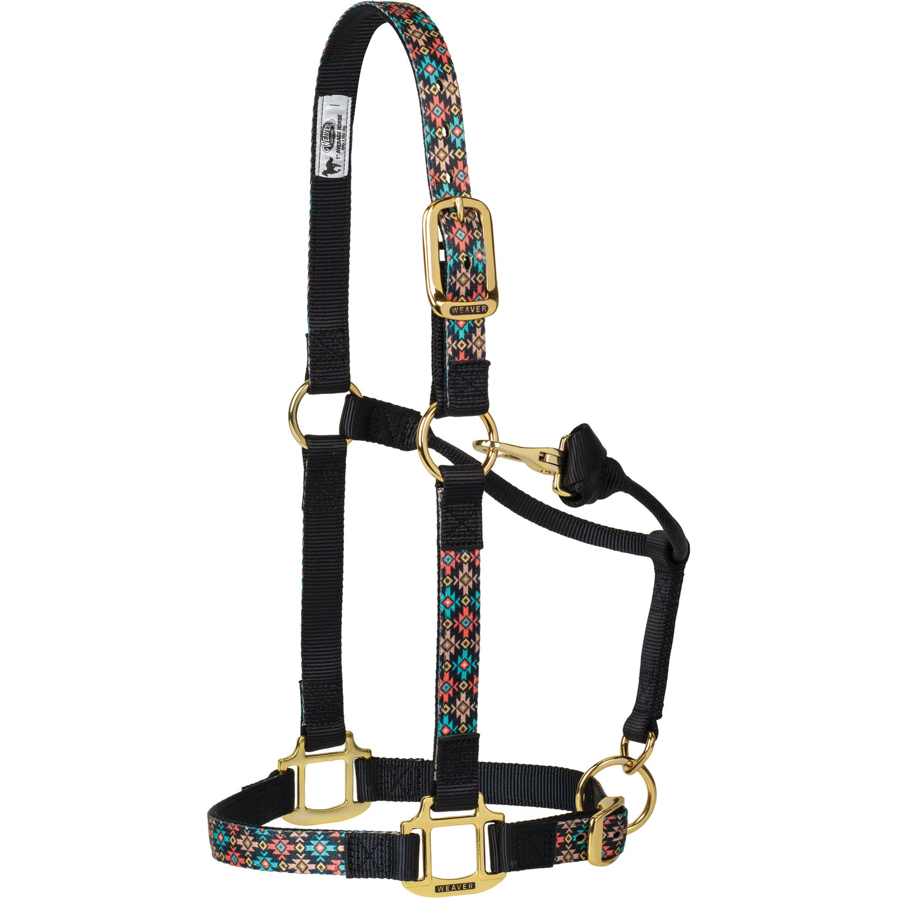 Weaver Equine Patterned Adjustable Horse Halter, Summer Nights, Small