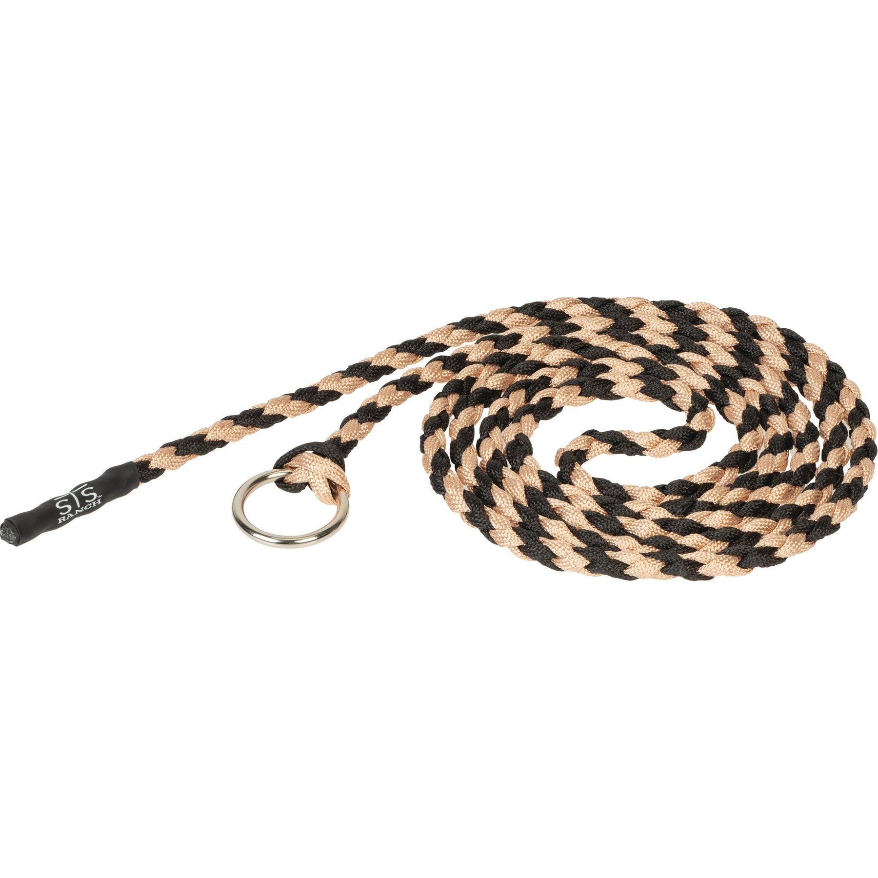 Weaver Equine Stainless Steel Ring STS Ranch Horse Tie String, Black/Tan