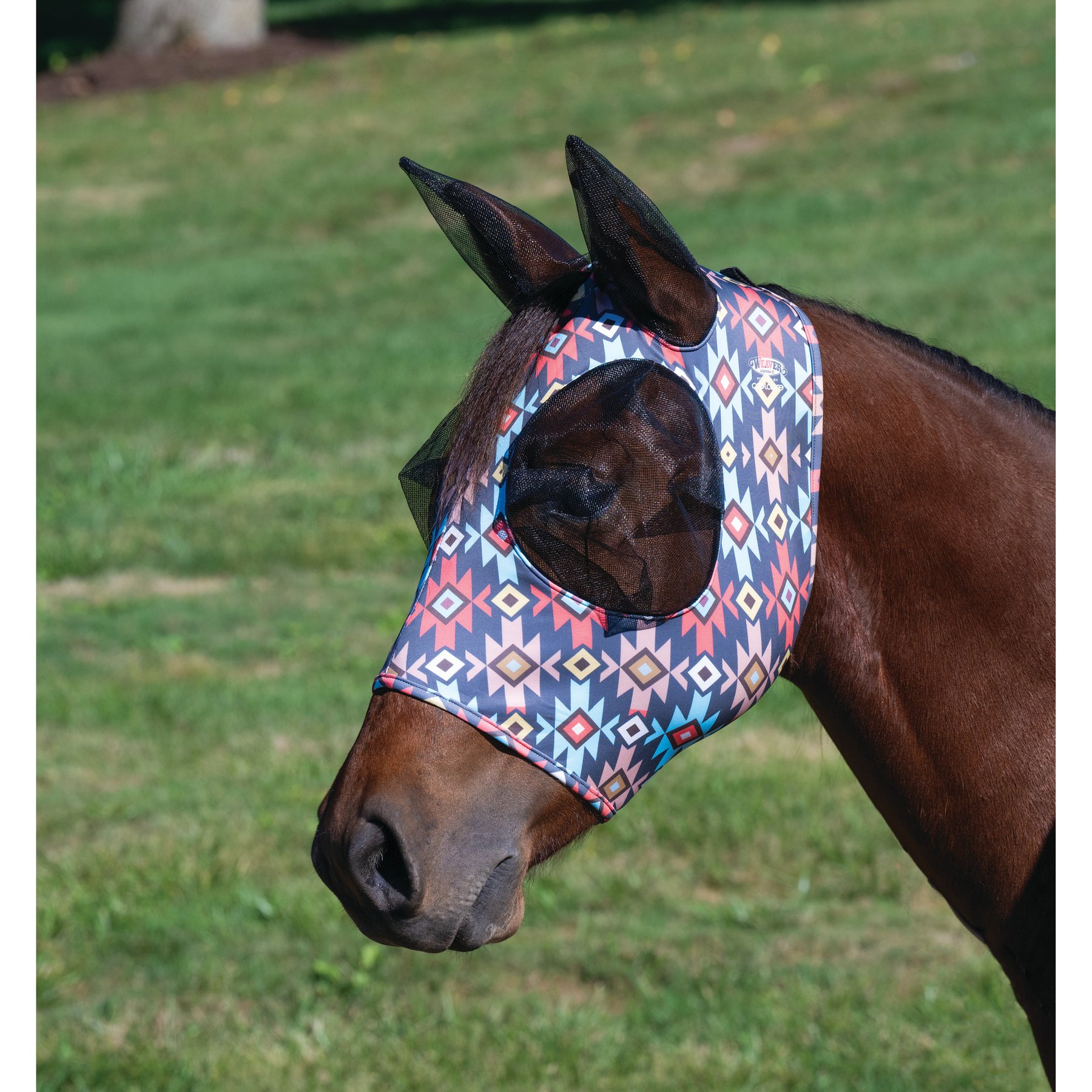 Weaver Equine Equine Lycra Horse Fly Mask, Summer Nights, Medium