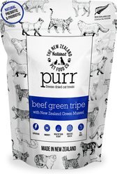 The New Zealand Natural Pet Food Co. Purr Beef Green Tripe Freeze-Dried Cat Treats, 1.4-oz bag