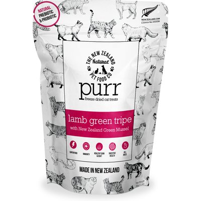 The New Zealand Natural Pet Food Co. The New Zealand Natural Pet Food Co. Purr Lamb Green Tripe with Green Lipped Mussel Freeze-Dried Cat Treat, 1.4-oz bag