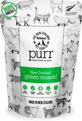 The New Zealand Natural Pet Food Co. Purr Green Lipped Mussels Freeze-Dried Cat Treat, 1.76-oz bag