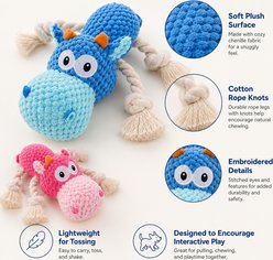 NonoPets Rope Chew Knotted Cotton Limb Textured Interactive Teething Plush Dog & Cat Toy, Blue slide 2 of 9