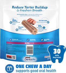 DentaLife Daily Oral Care Indoor Beef Flavor Small/Medium Dental Dog Chew Treats, 30 count slide 2 of 7