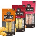 Earth Animal No-Hide Large Rolls Long Lasting Natural Rawhide Alternative Beef Recipe Chew Dog Treats, 2 count + Chicken Recipe, 2 count + Salmon Recipe, 2 count