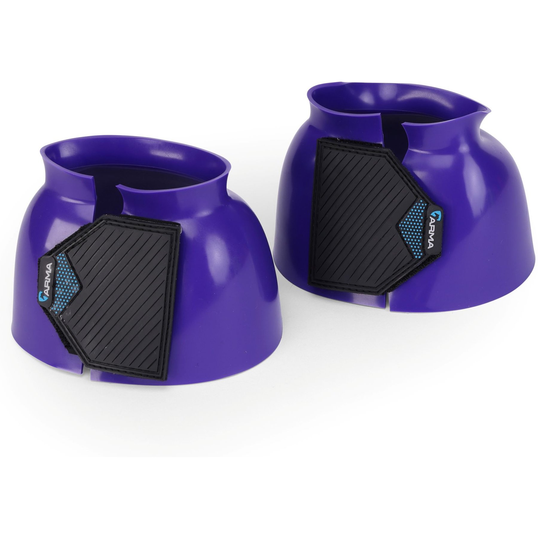 Shires Equestrian Products ARMA Smooth Gloss Horse Bell Boot, Purple, Cob