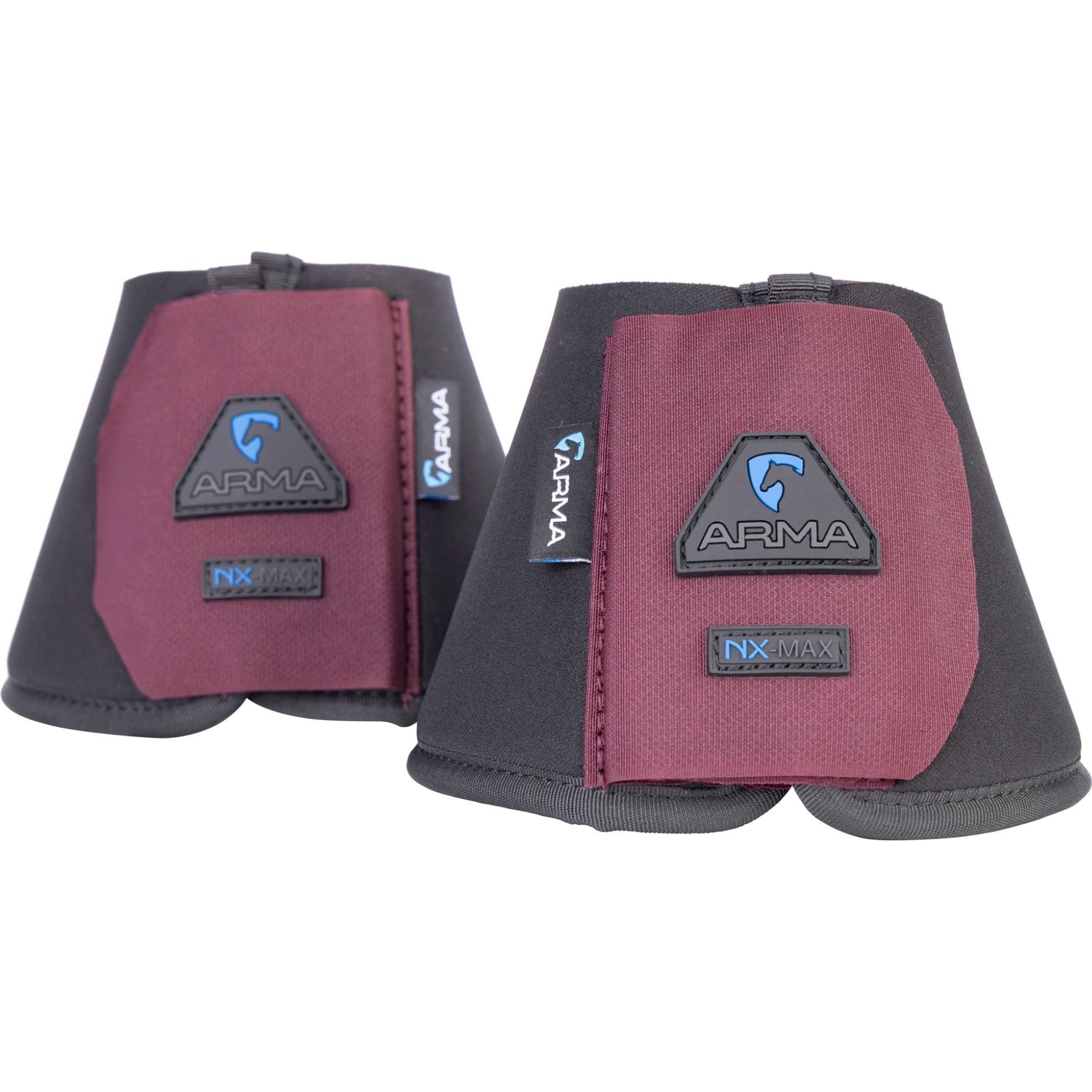 Shires Equestrian Products ARMA Neoprene Over Reach Horse Boots, Black Cherry, Cob