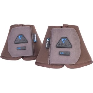 Shires Equestrian Products ARMA Neoprene Over Reach Horse Boots, Brown, X-Full