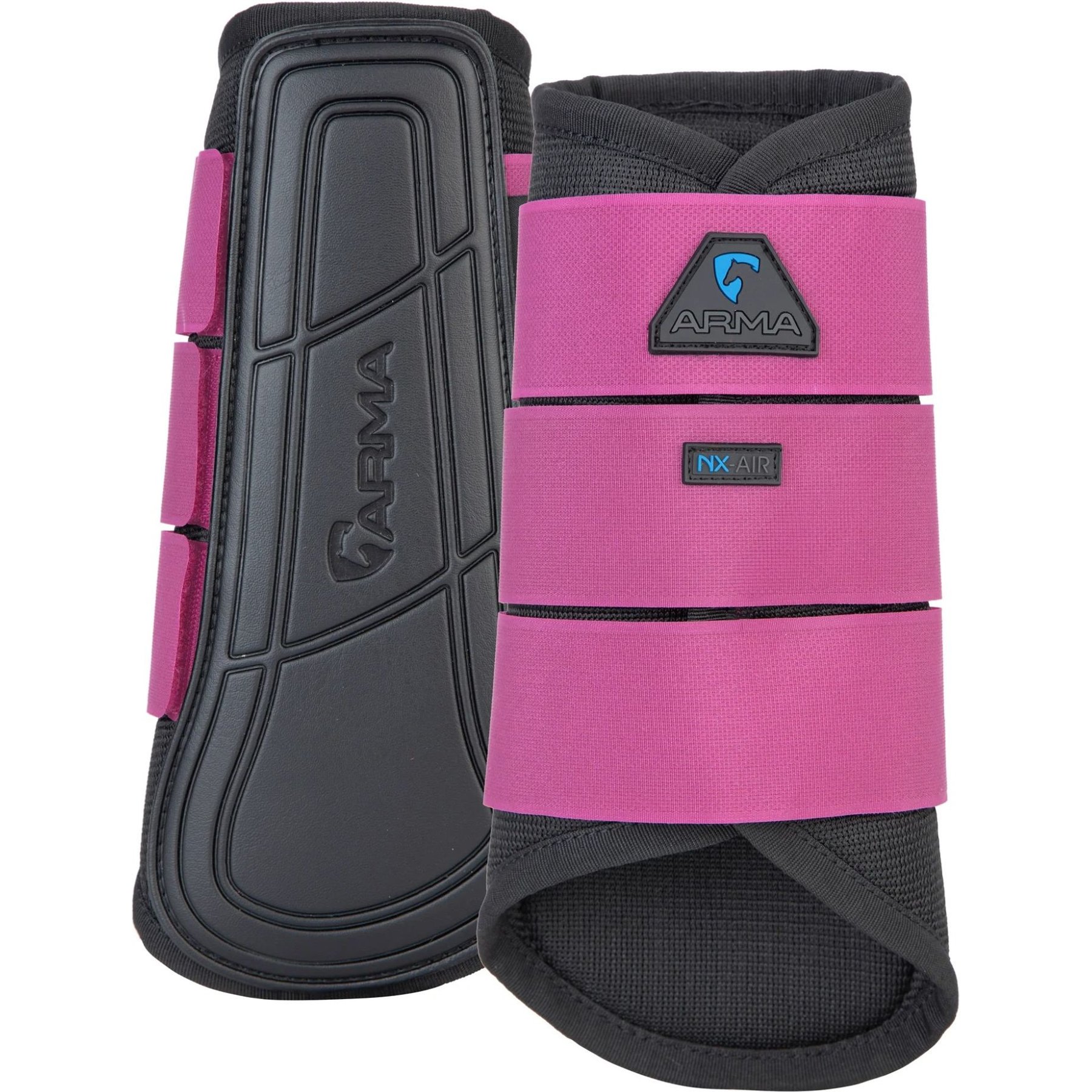 Shires Equestrian Products ARMA Air Motion Brushing Horse Boots, Raspberry, Small Pony