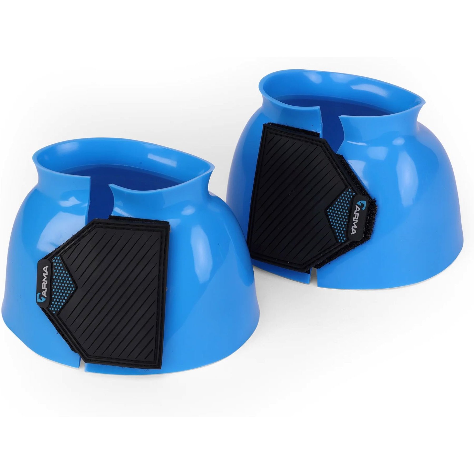 Shires Equestrian Products ARMA Smooth Gloss Horse Bell Boot, Blue, X-Full