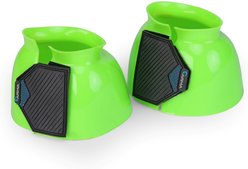 Shires Equestrian Products ARMA Smooth Gloss Horse Bell Boot, Green, Cob