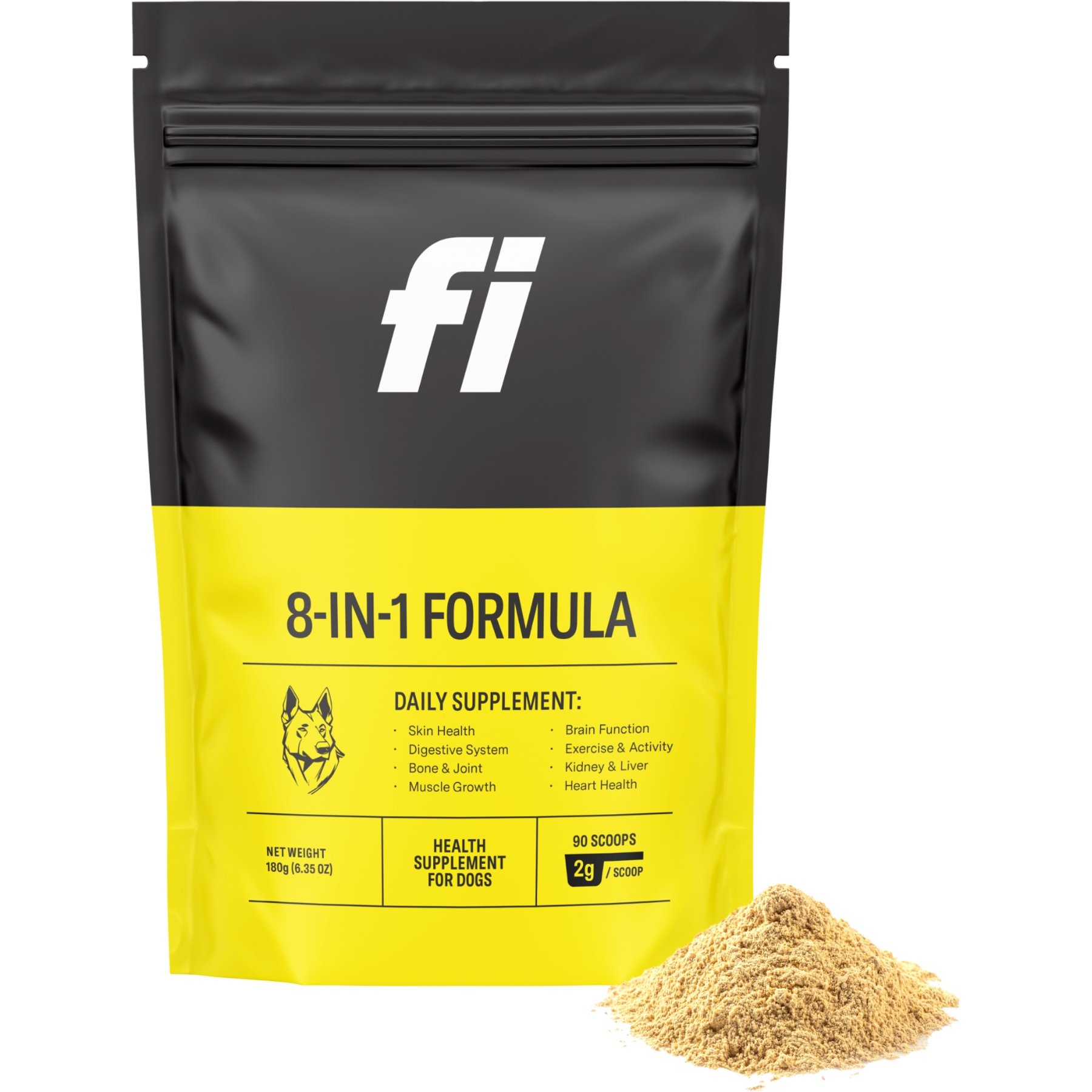 Fi 8-in-1 Multivitamin Health Supplement Powder for Dogs, 6.35-oz bag