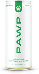 Pawp Water Coconut Water Lickable Dog Treat, 12-oz can, case of 6