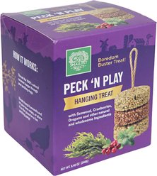 Small Pet Select Peck 'N Play Hanging All-Natural Nutritious Enrichment Chicken Treats, 2 count, 8.46-oz box slide 2 of 7