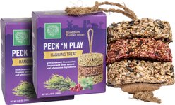 Small Pet Select Peck 'N Play Hanging All-Natural Nutritious Enrichment Chicken Treats, 2 count, 8.46-oz box