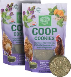 Small Pet Select Coop Cookies, All-Natural Nutritious Enrichment Chicken Treats, 2 count, 21.1-oz bag