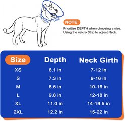 Supet Soft Protect Edge Dog Recovery Cone, Black, X-Small: 9.5 to 11.5-in neck slide 2 of 9