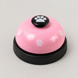 NonoPets Paw Print Button Mechanical Sound Non-Battery Design Communication & Interactive Training Ball Dog & Cat Toy, Pink slide 1 of 8