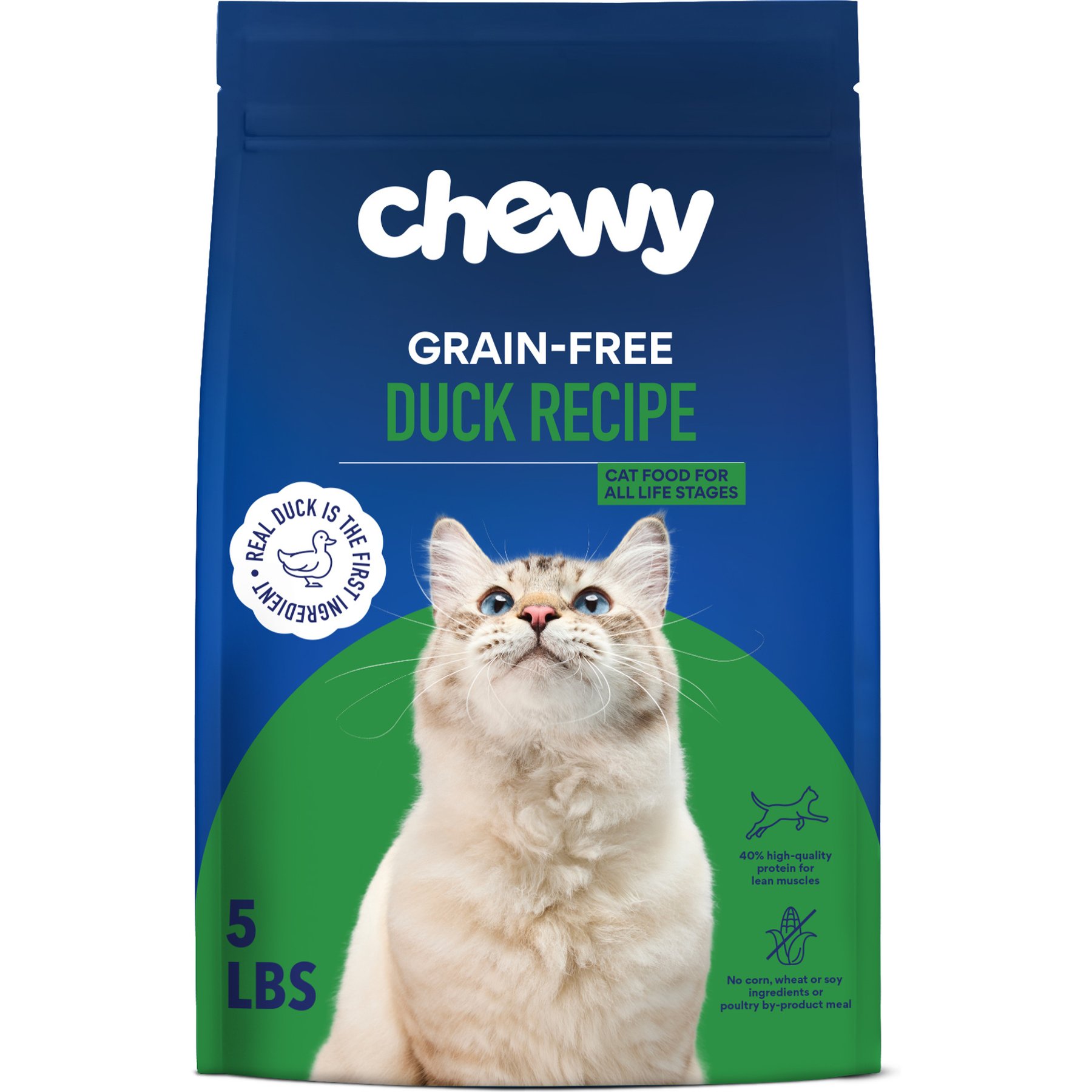 Chewy Made Duck Recipe Grain-Free Dry Cat Food (FORMERLY AMERICAN JOURNEY), 5-lb bag
