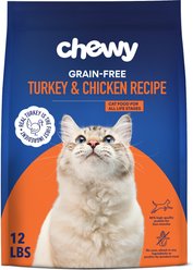 Chewy Made Turkey & Chicken Recipe Grain-Free Dry Cat Food (FORMERLY AMERICAN JOURNEY), 12-lb bag