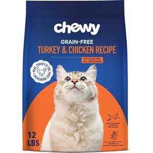 Chewy Made Turkey & Chicken Recipe Grain-Free Dry Cat Food (FORMERLY AMERICAN JOURNEY), 12-lb bag