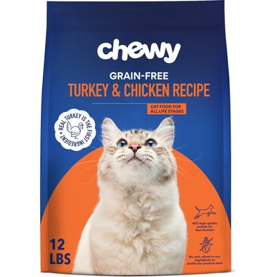 Chewy Made Chewy Made Turkey & Chicken Recipe Grain-Free Dry Cat Food (FORMERLY AMERICAN JOURNEY), 12-lb bag