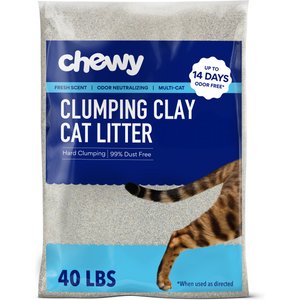 Chewy Made Multi-Cat Fresh Scented Clumping Clay Cat Litter (FORMERLY FRISCO), 40-lb bag