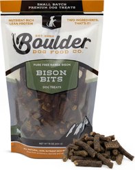 Boulder Dog Food Company Bison Bits Jerky Dog Treats, 16-oz bag