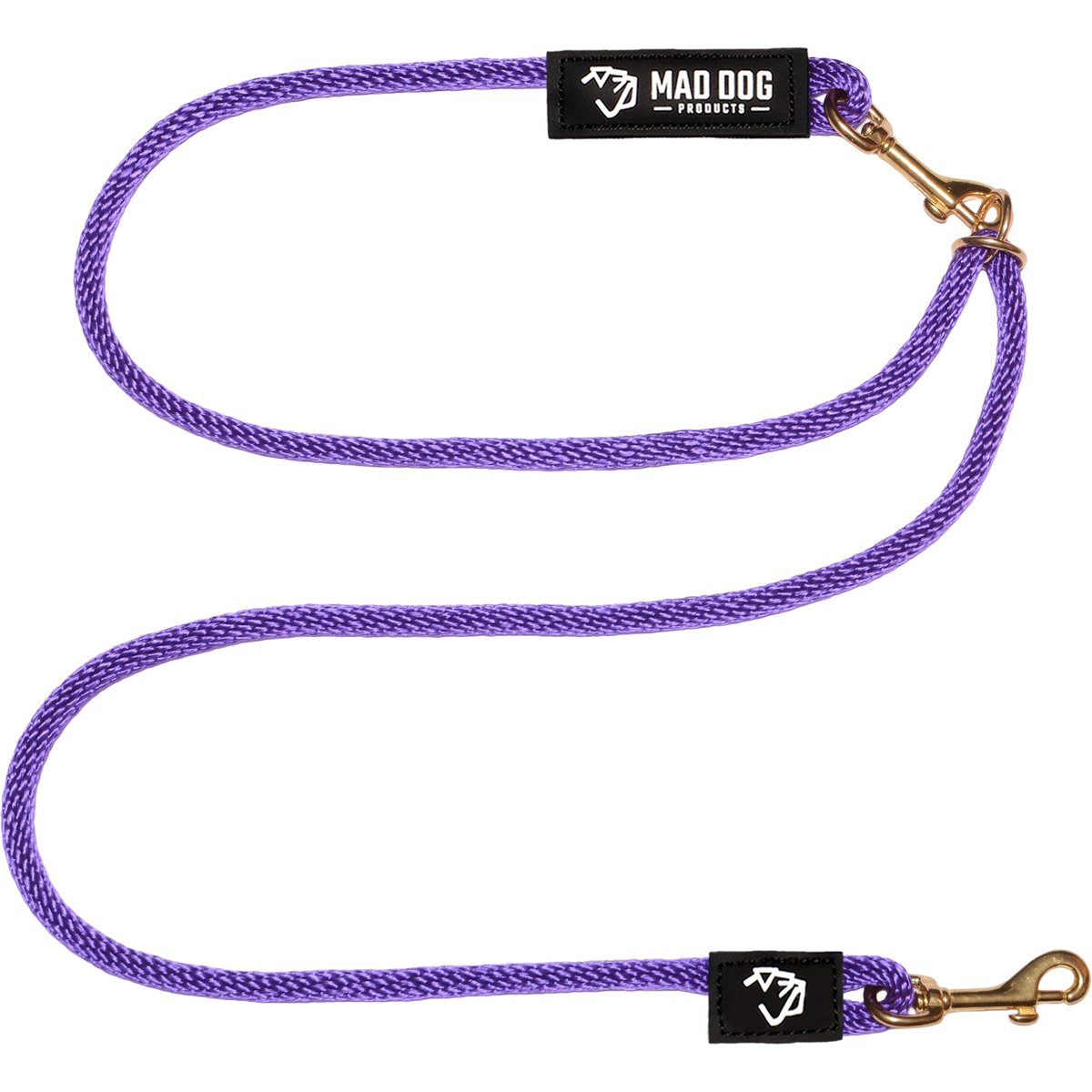 Mad Dog Products Hands Free Dog Leash, Purple, 10-ft long, 3/8-in wide
