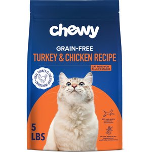 Chewy Made Turkey & Chicken Recipe Grain-Free Dry Cat Food (FORMERLY AMERICAN JOURNEY), 5-lb bag