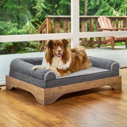 FurHaven Platform Machine-Washable Elevated Dog Bed Frame, Dk Brown Veneer, Jumbo: 40-in slide 2 of 9