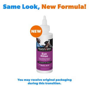 Nutri-Vet Dog Eye Rinse & Drops for Dogs, 4-fl oz bottle