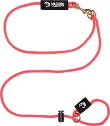 Mad Dog Products Hands Free Slip Lead Dog Leash, Red, 10 ft-1/4 in