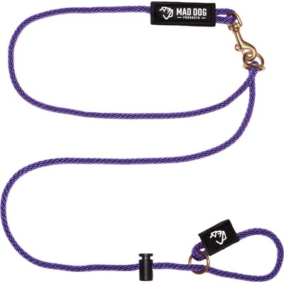Mad Dog Products Mad Dog Products Hands Free Slip Lead Dog Leash, Purple, 10 ft-1/4 in