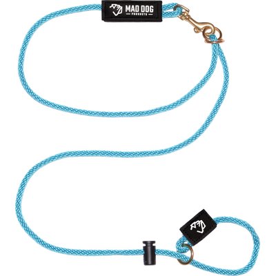 Mad Dog Products Mad Dog Products Hands Free Slip Lead Dog Leash, Aqua, 10 ft-1/4 in