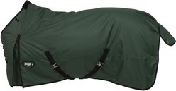 Tough1 Basics 1200D Pony 300 Fill Turnout Horse Blanket, Hunter Green, 63-in