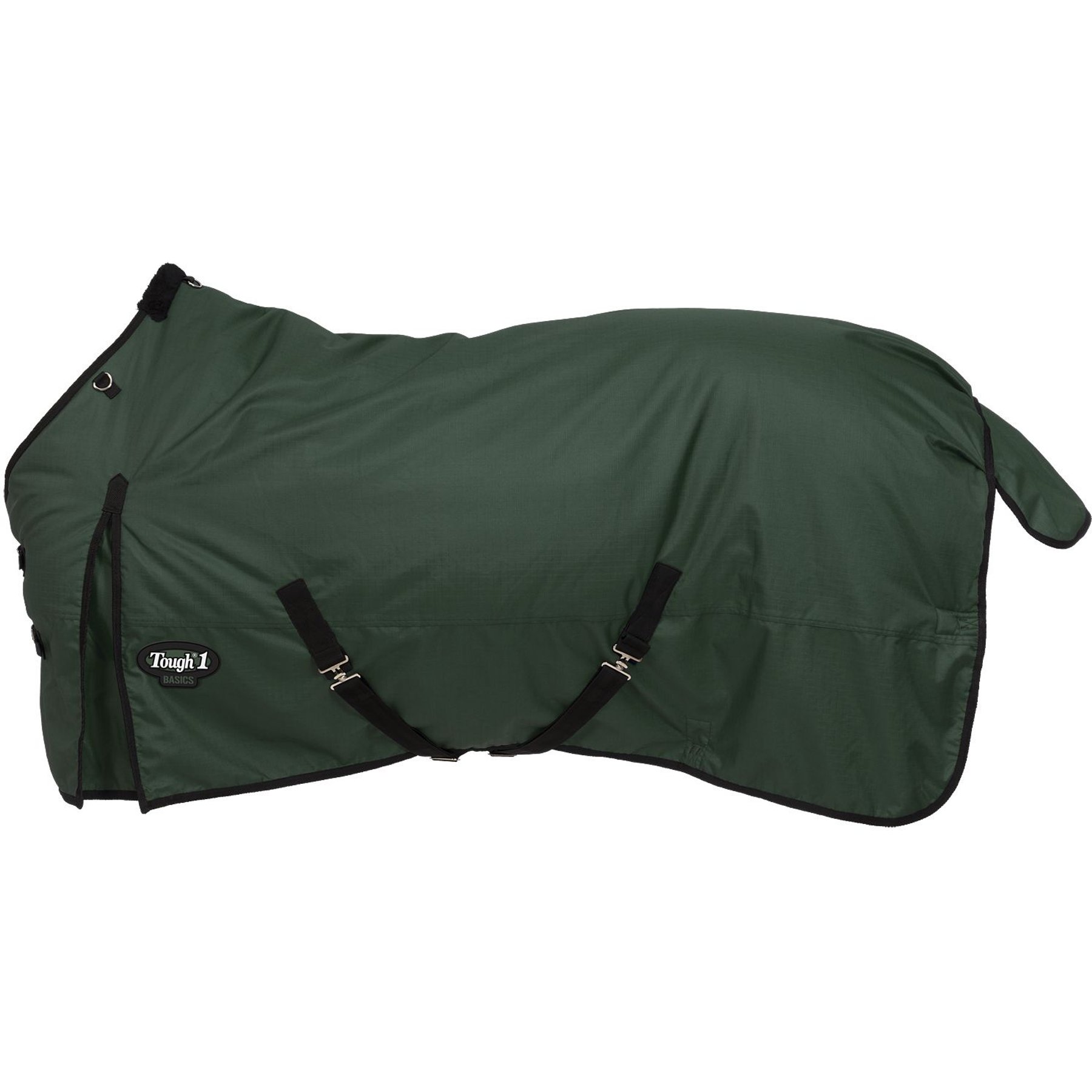 Tough1 Basics 1200D Pony 300 Fill Turnout Horse Blanket, Hunter Green, 57-in